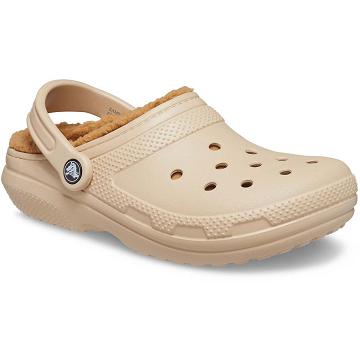 Crocs Classic Lined Clog Men's Shoes Khaki | Australia 0668KORI